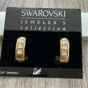 Swarovski clip earrings